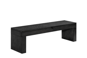 American Heritage Dining Storage Bench - Black Ash