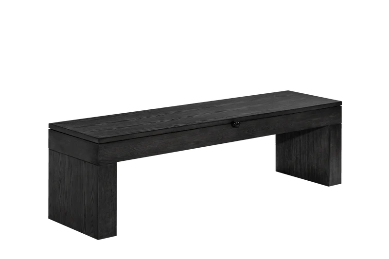 American Heritage Dining Storage Bench - Black Ash