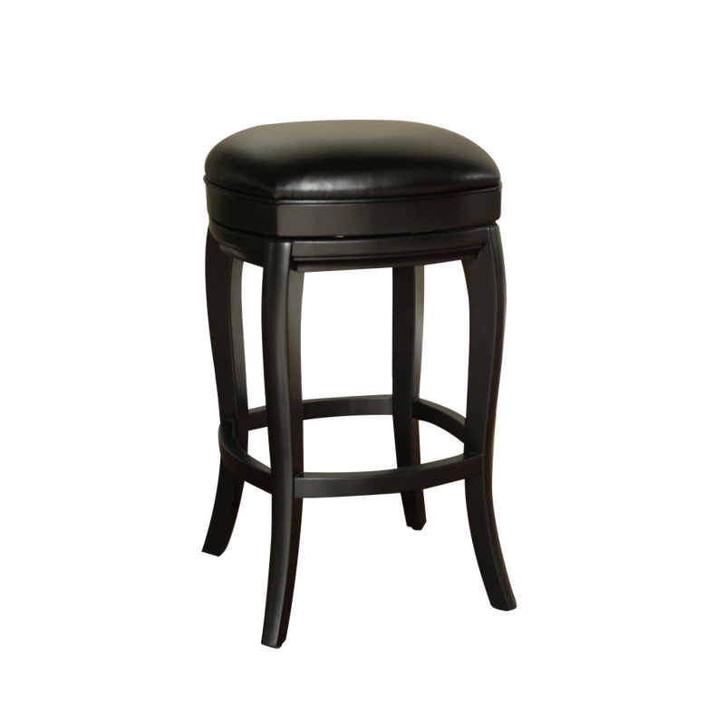 American Heritage Madrid Bar Height Stool - Black/Black