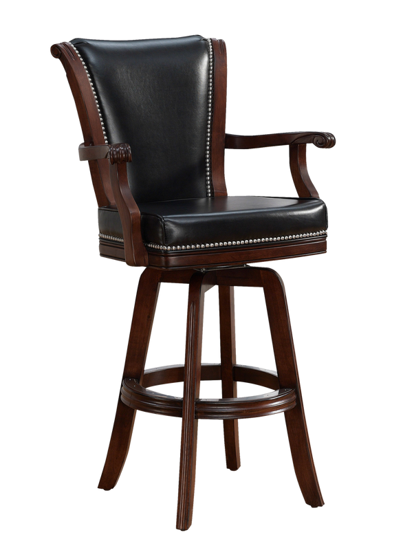 American Heritage Napoli Bar Height Stool - Suede