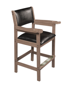 American Heritage Cushion Back & Seat Spectator Chair - Antique Grey