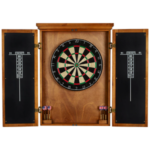 American Heritage Turnberry Dartboard Cabinet - Reclaimed Rustic