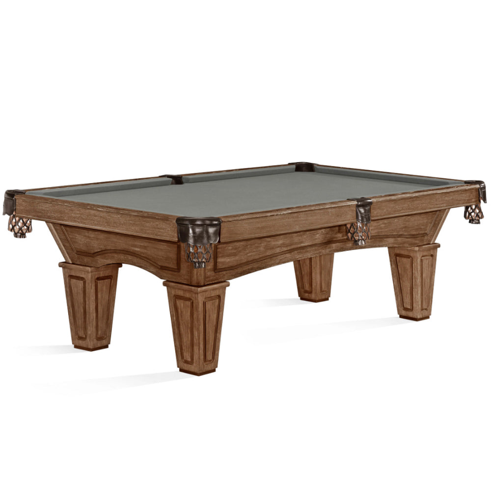 Brunswick Allenton Tapered Leg 7' Billiards Table in Rustic Dark Brown
