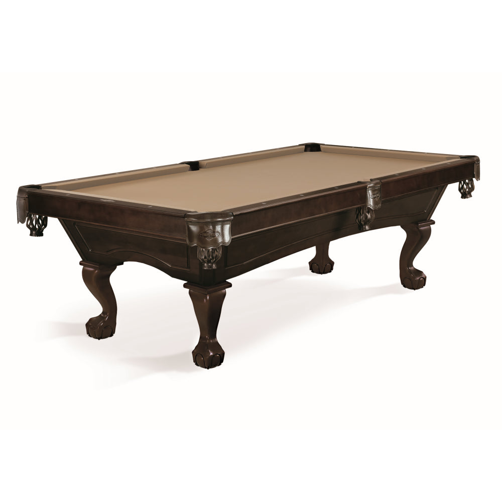 Brunswick Allenton Ball & Claw Leg 8' Billiards Table in Espresso
