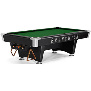 Brunswick Black Wolf Pro 8' Billiards Table Matte Black with Pocket