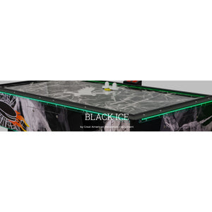 Great American - Coin Operated 7' Black Ice Air Hockey Table