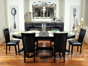 BBO Poker Tables Black Dining Chairs
