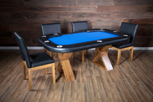 BBO - Helmsley Poker Table in Rustic Wood | Dining Top Option