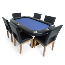 BBO - Helmsley Poker Table in Rustic Wood | Dining Top Option